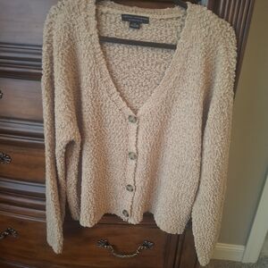 Sanctuary Textured Tan Button-Up Cardigan